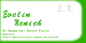 evelin menich business card